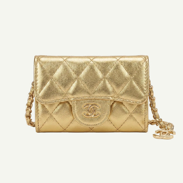 Mini Chanel Bag Gold
