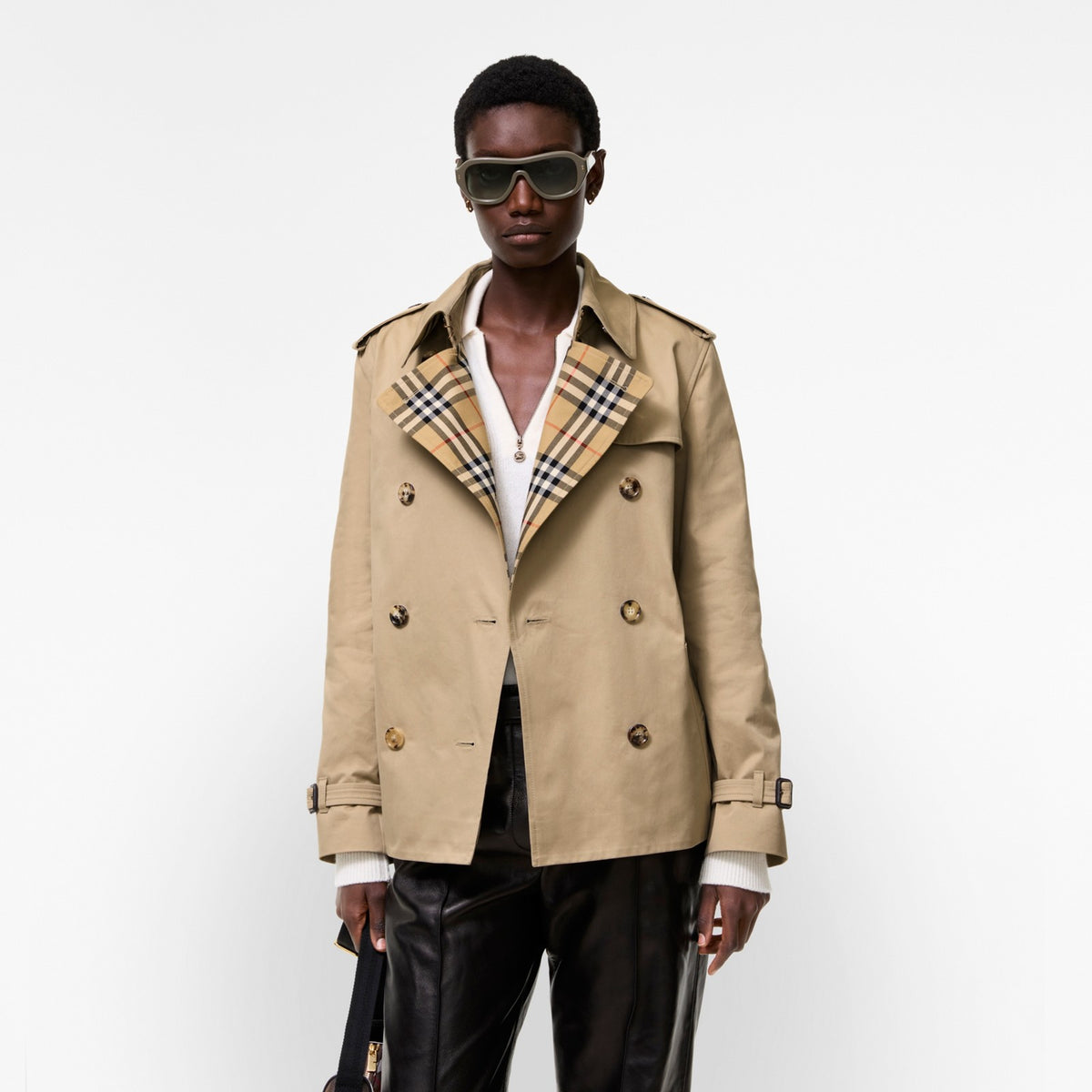 Burberry Lakefield Beige Miel · Veste trench