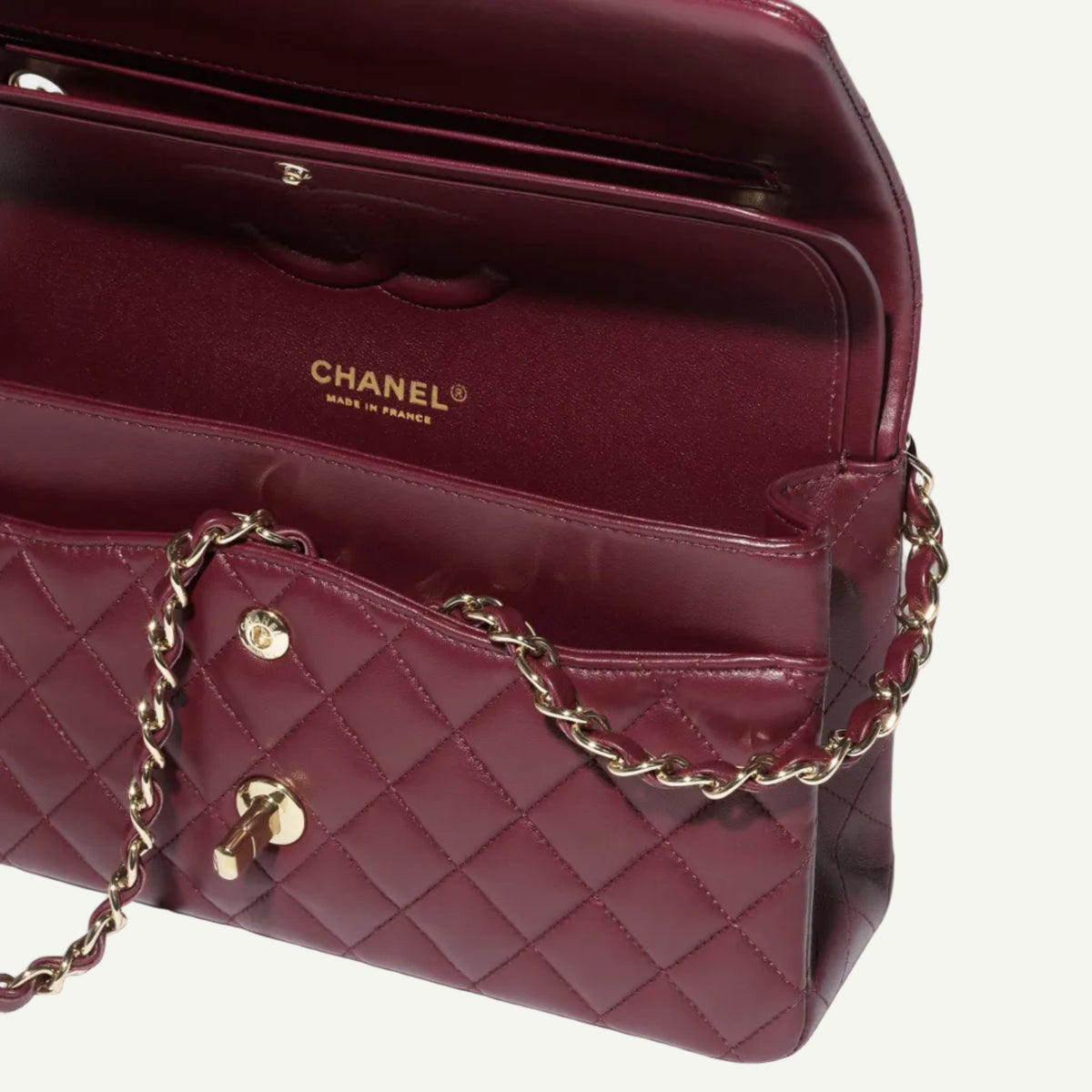 Chanel Classic 11.12 Bag Burgundy