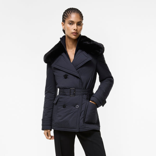 Burberry Hertford Marine · Veste trench matelassée