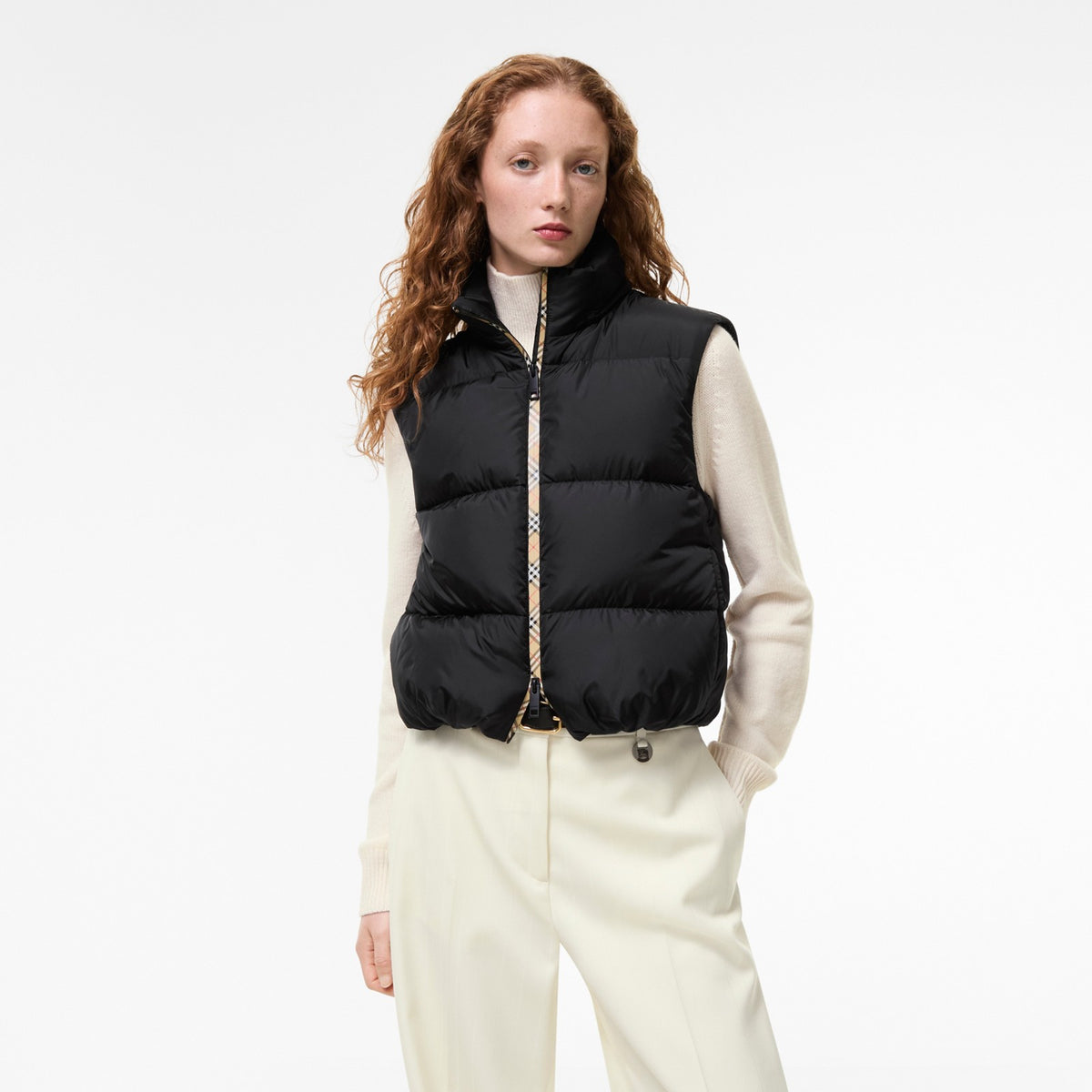 Burberry Langdale Noir · Doudoune à manches amovibles