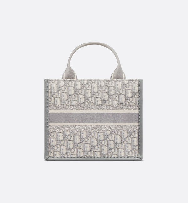 Dior Book Tote Bag Small Grey