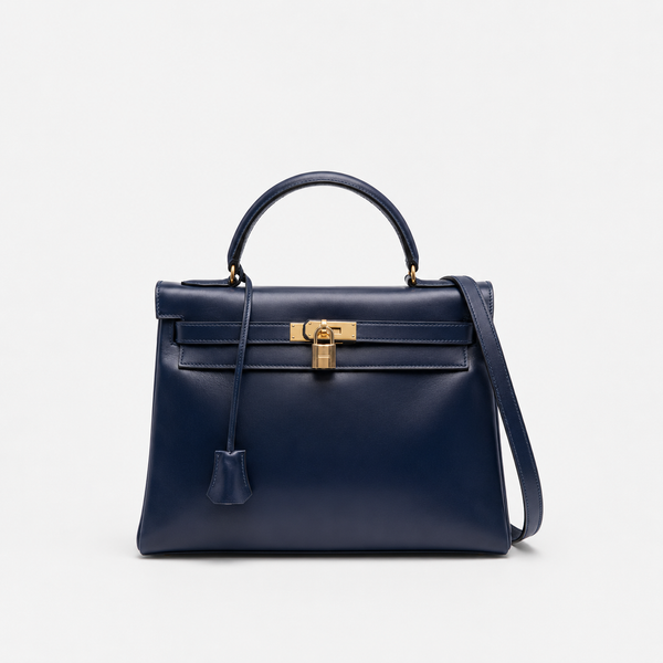 Hermès Kelly 32 Bag Blue