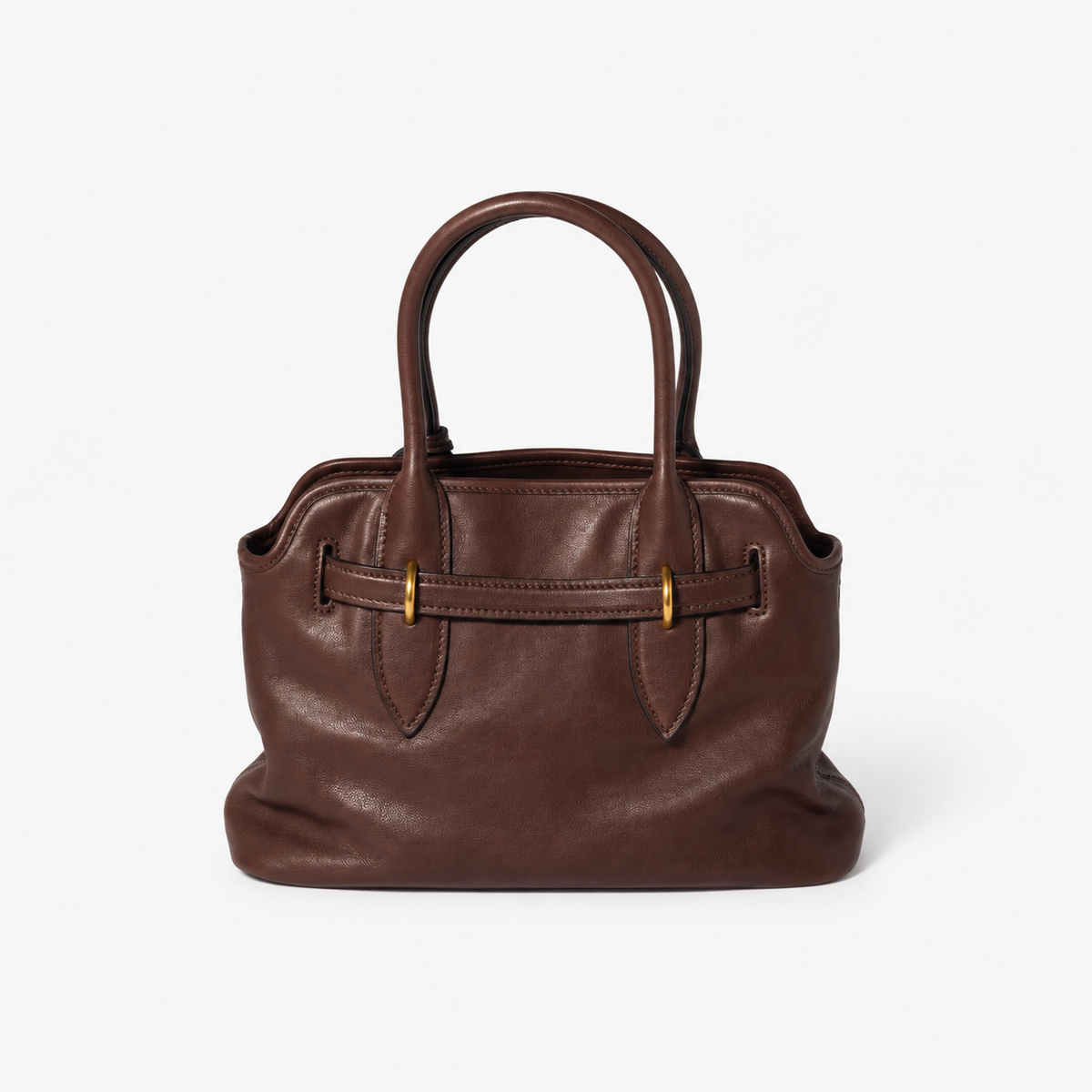 MiuMiu Aventure Bag in Brown Nappa Leather