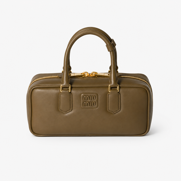MiuMiu Arcadie Bag in Khaki Leather