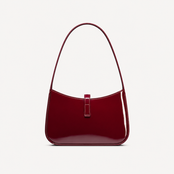 Saint Laurent Le 5 à 7 Mini Patent Leather Bag Red