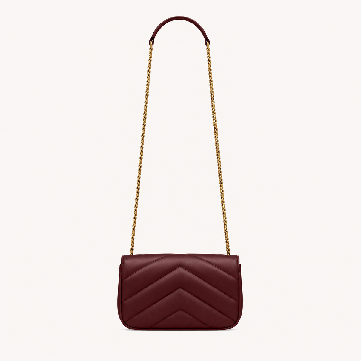 Saint Laurent Loulou Mini Bag Bordeaux