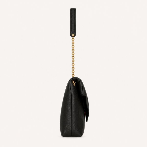Saint Laurent Cassandre Large Chain Bag Black