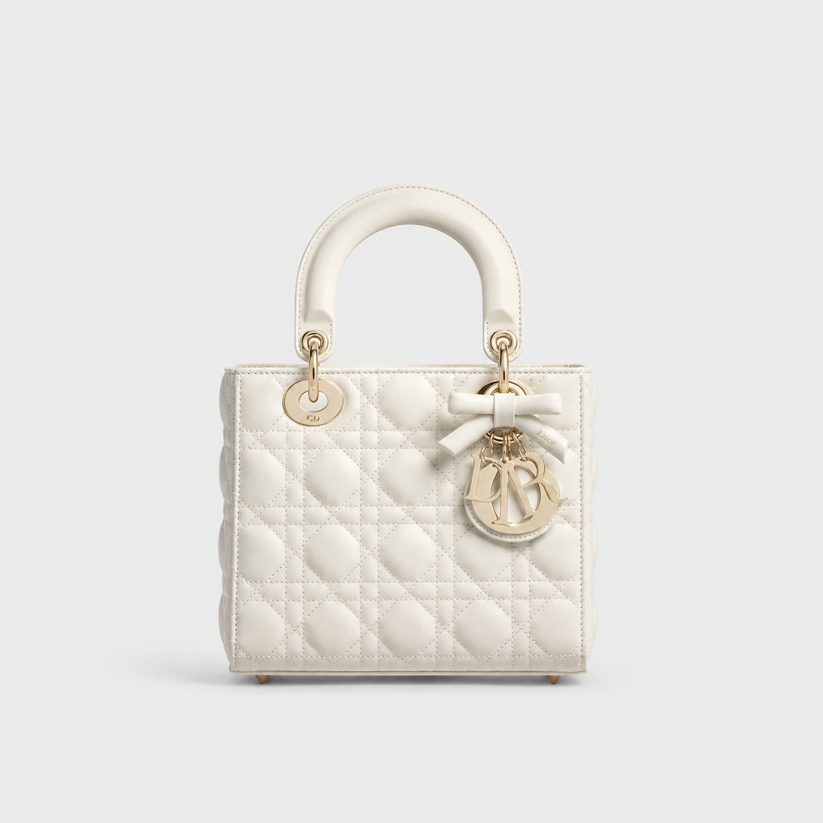 Dior Lady Small Shoulder Bag White