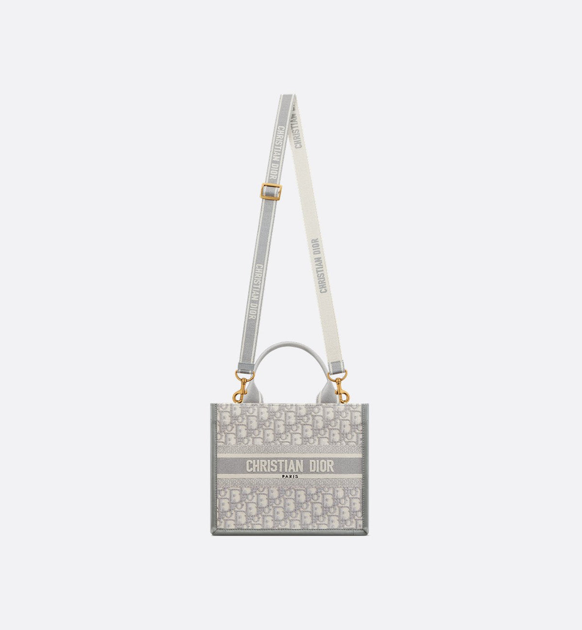 Dior Book Tote Bag Small Grey