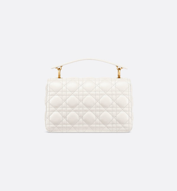 Dior Top Handle Jolie Small White Bag