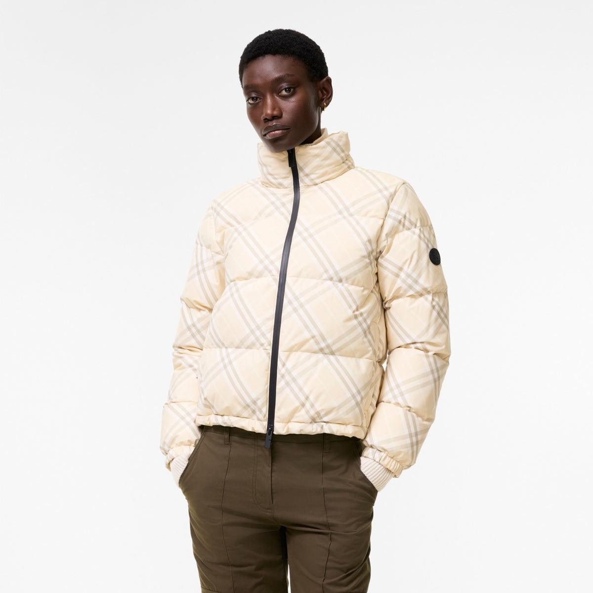 Burberry Ambleside Check Crème · Doudoune
