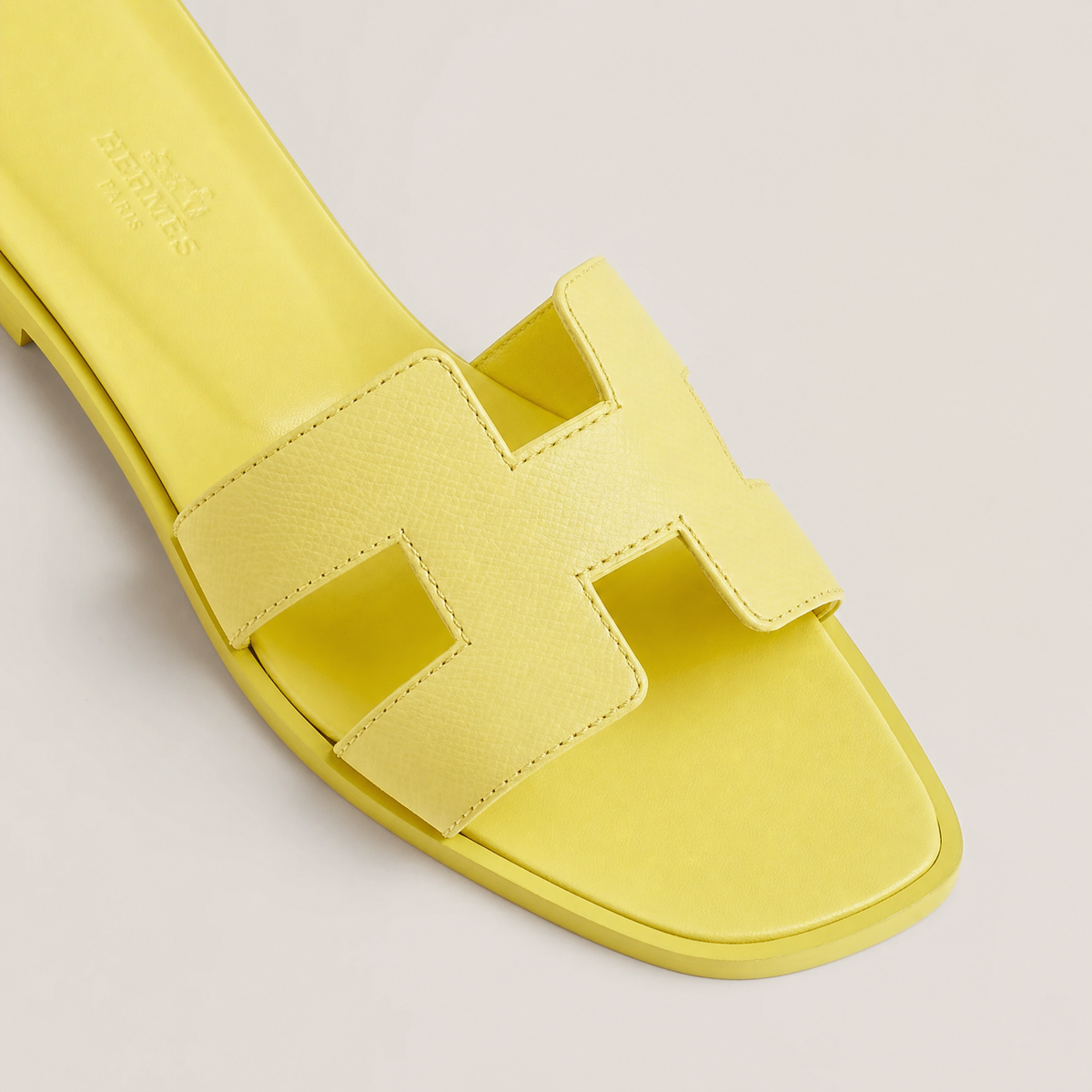 Hermes Sandals Pastel Yellow