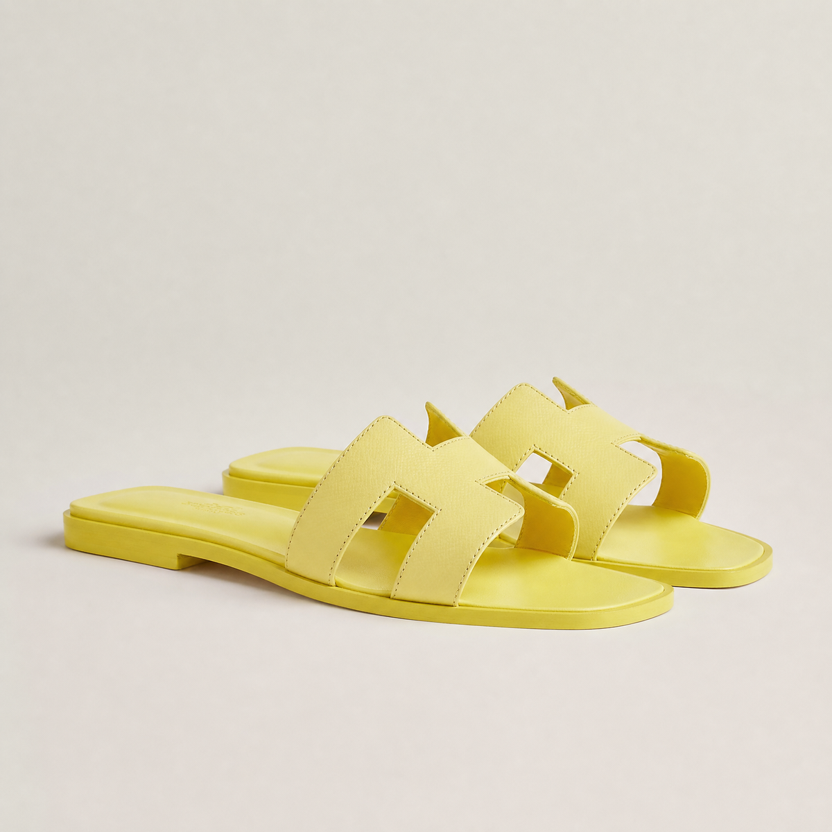 Hermes Sandals Pastel Yellow