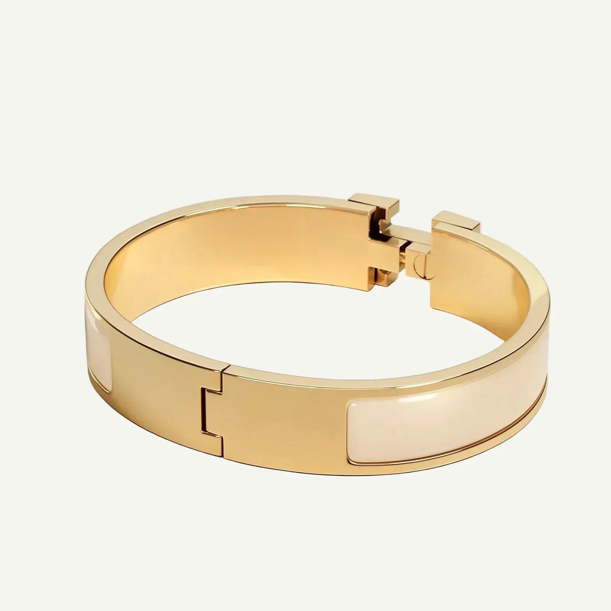 Hermès - Bracelet Clic H Crème