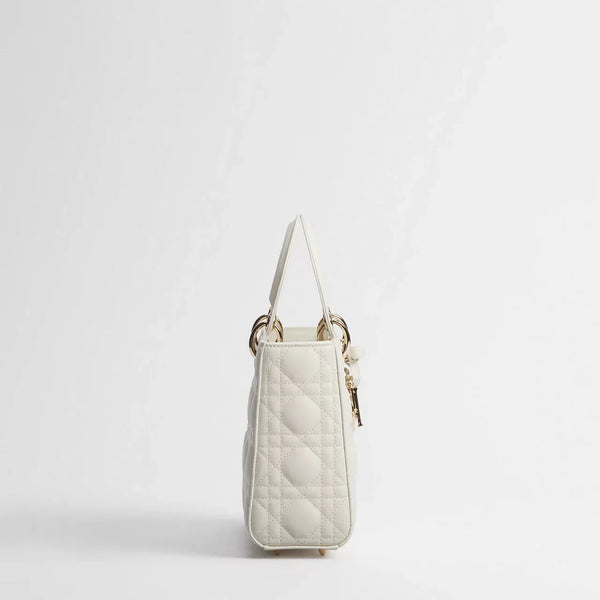 Dior Lady Small Shoulder Bag White