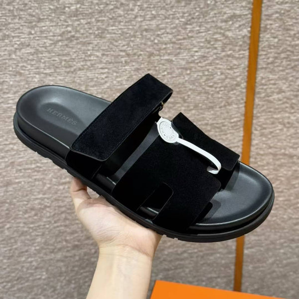 Hermes Chypre Suede Black