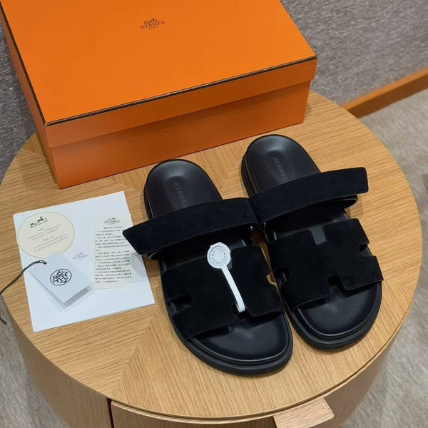 Hermes Chypre Suede Black