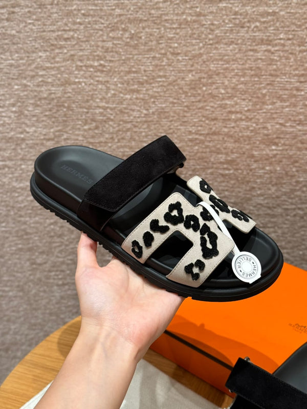 Hermes Chypre White Leopard