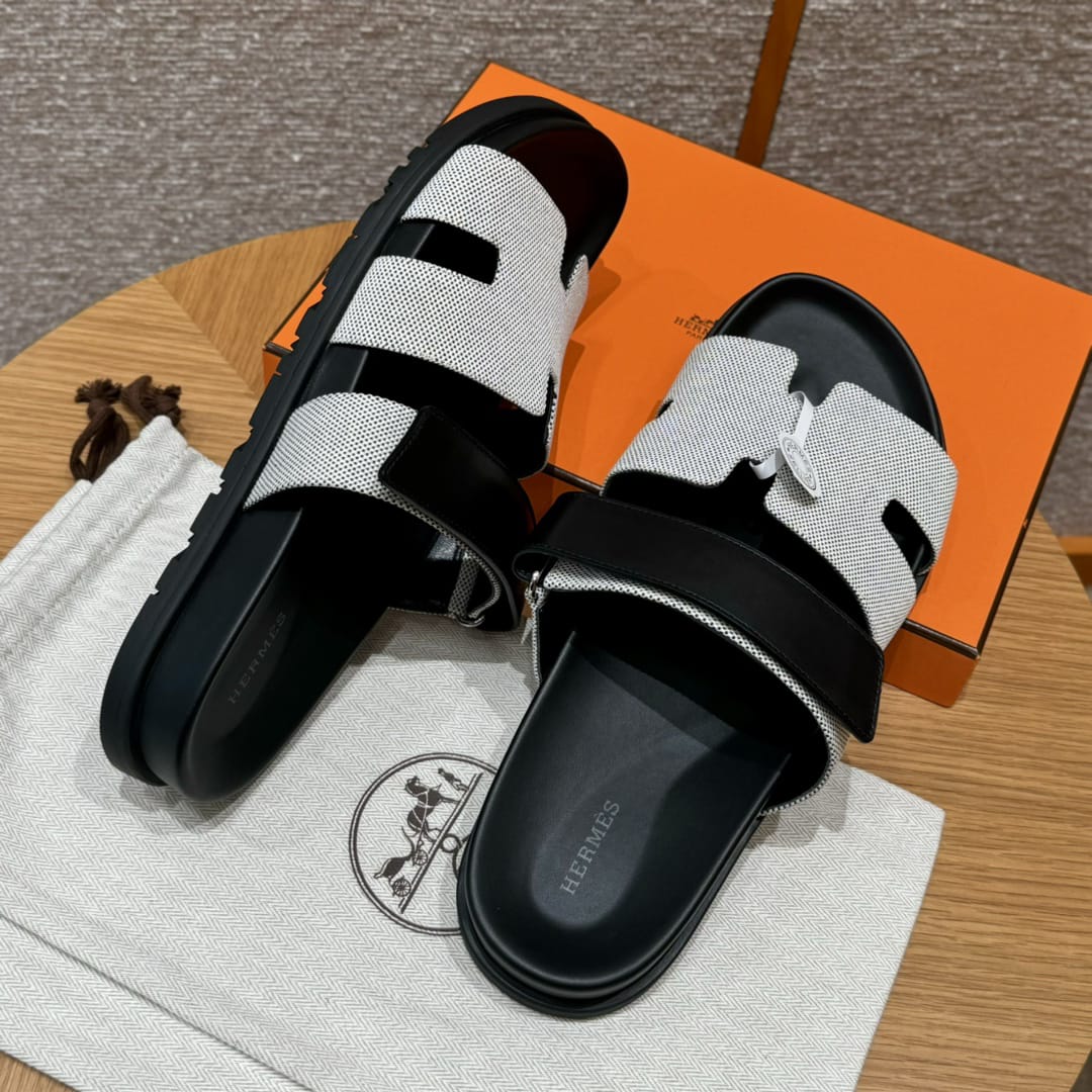 Hermes Chypre Black & Cream White