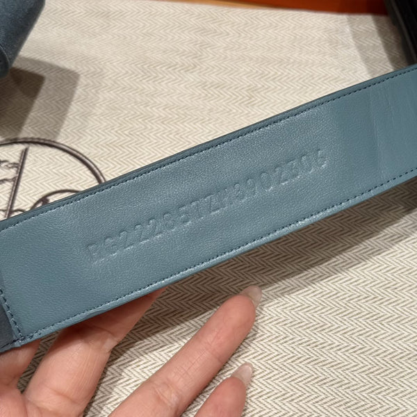 Hermes Chypre Suede Blue