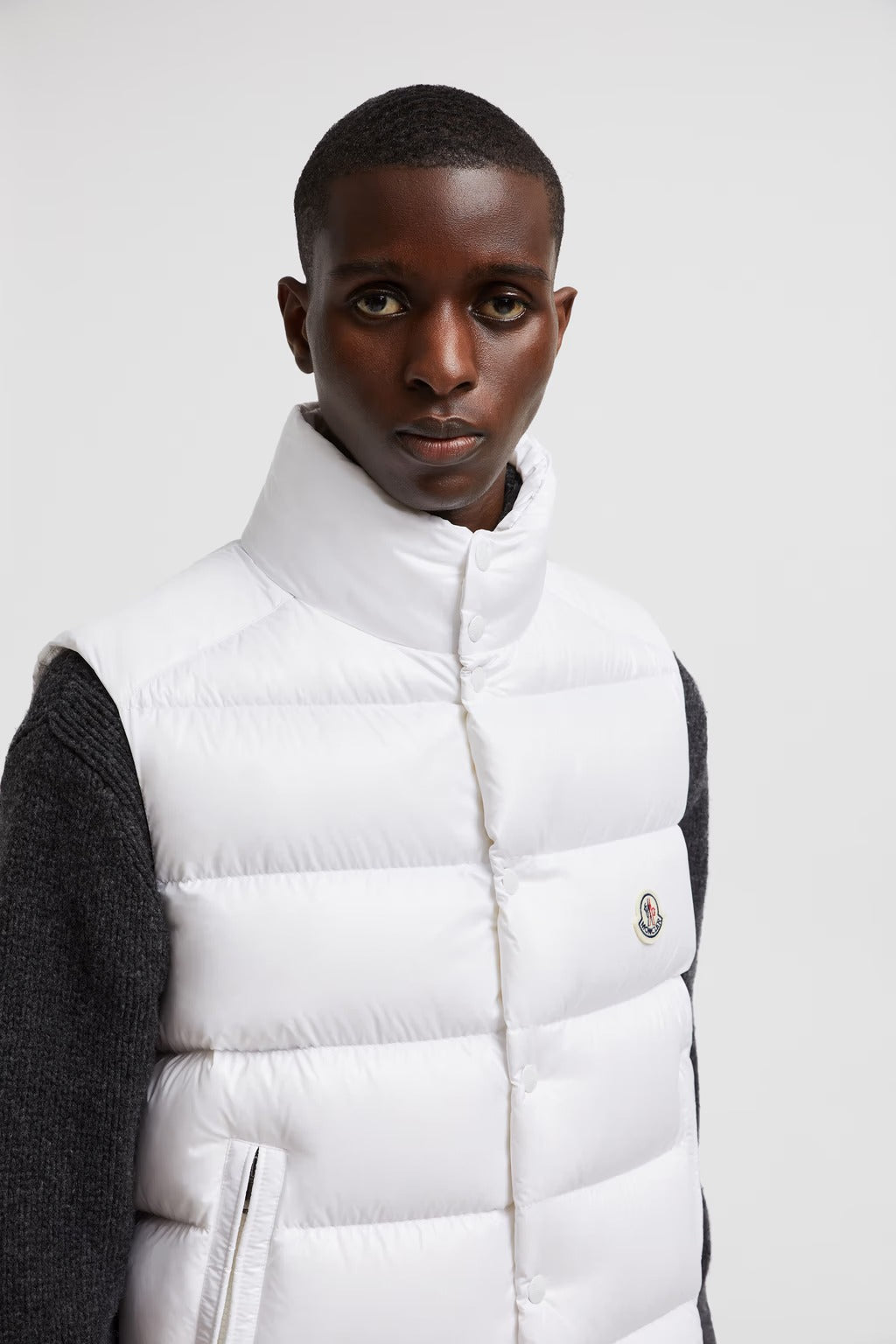 Moncler Tibb Blanc · Gilet sans manches