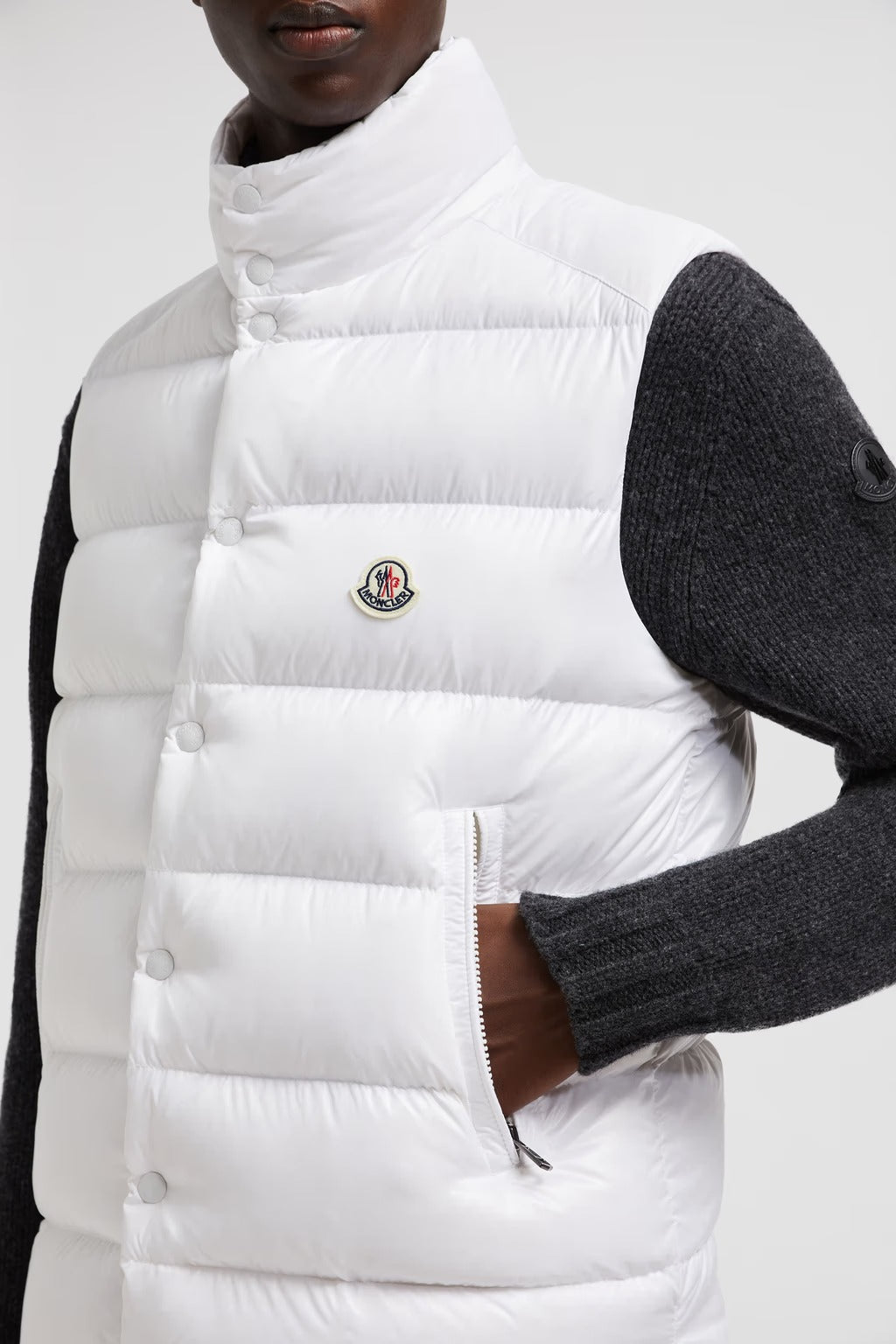 Moncler Tibb Blanc · Gilet sans manches