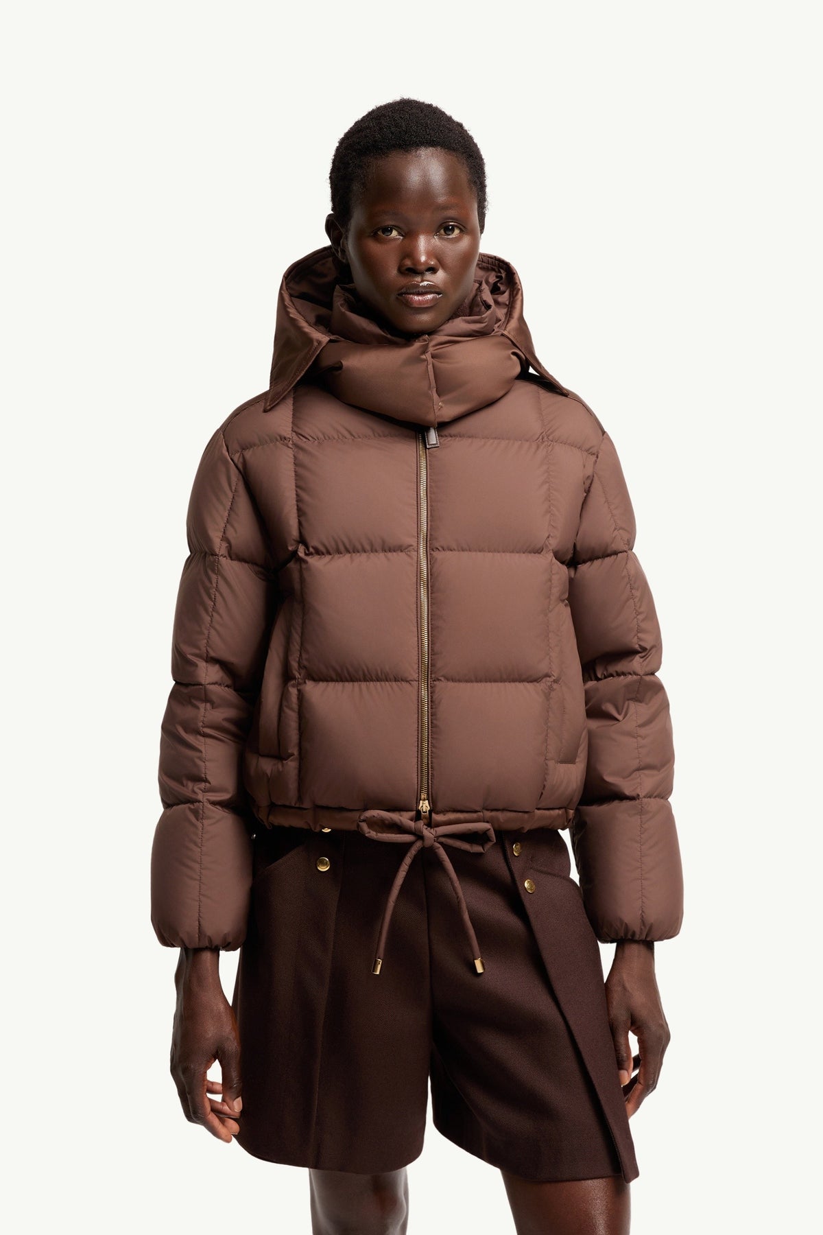 Moncler Légèreté Marron · Doudoune à capuche