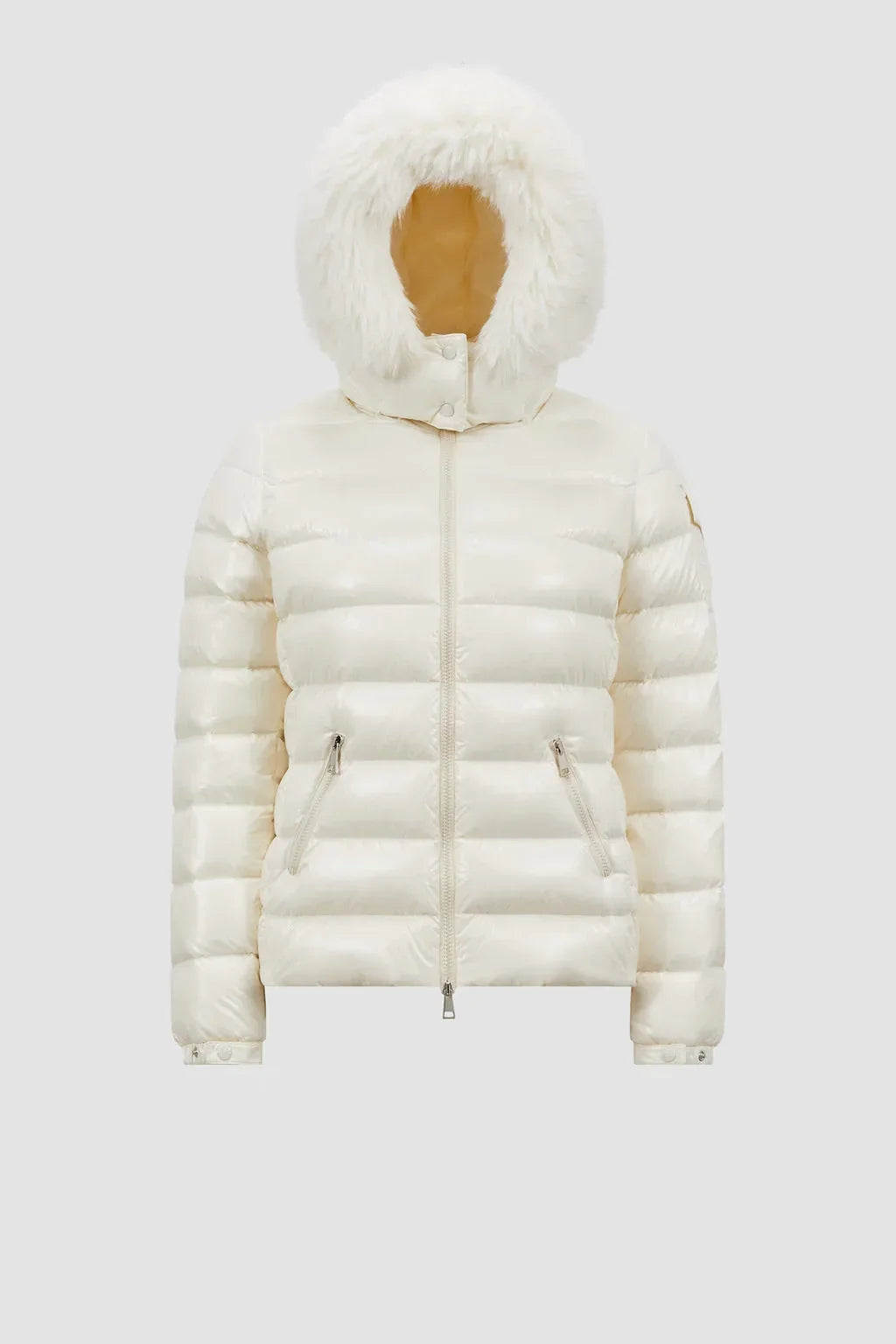 Moncler Badyf Blanc · Doudoune courte à capuche