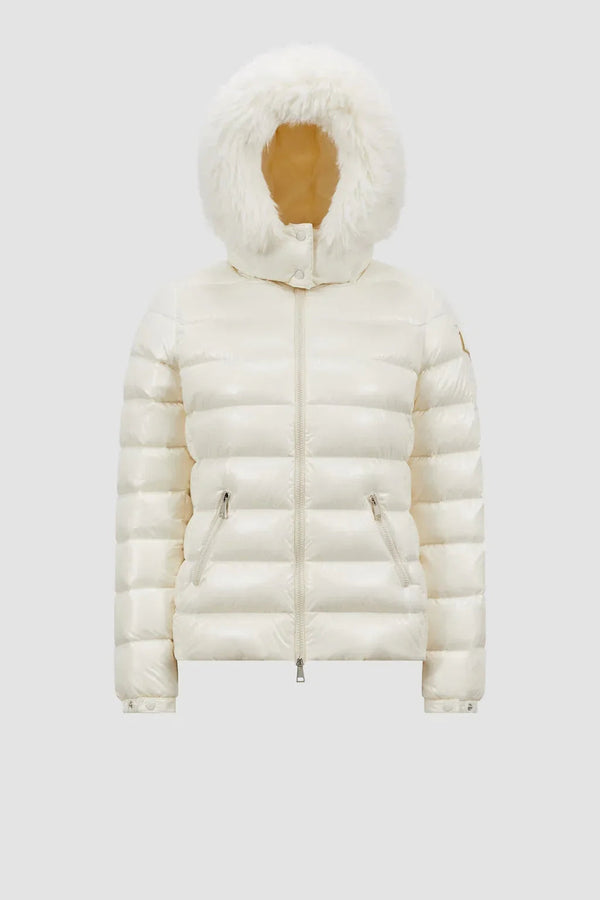 Moncler Badyf Blanc · Doudoune courte à capuche