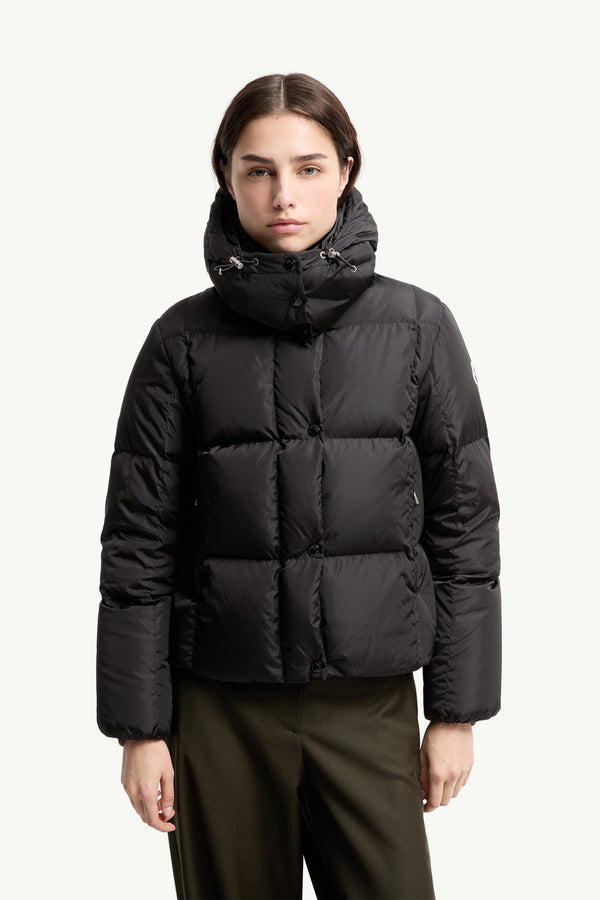 Moncler Castelnew Noir · Doudoune courte à capuche