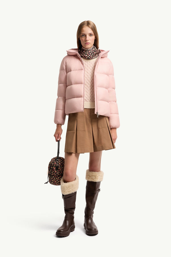 Moncler Feligule Rose · Doudoune courte à capuche