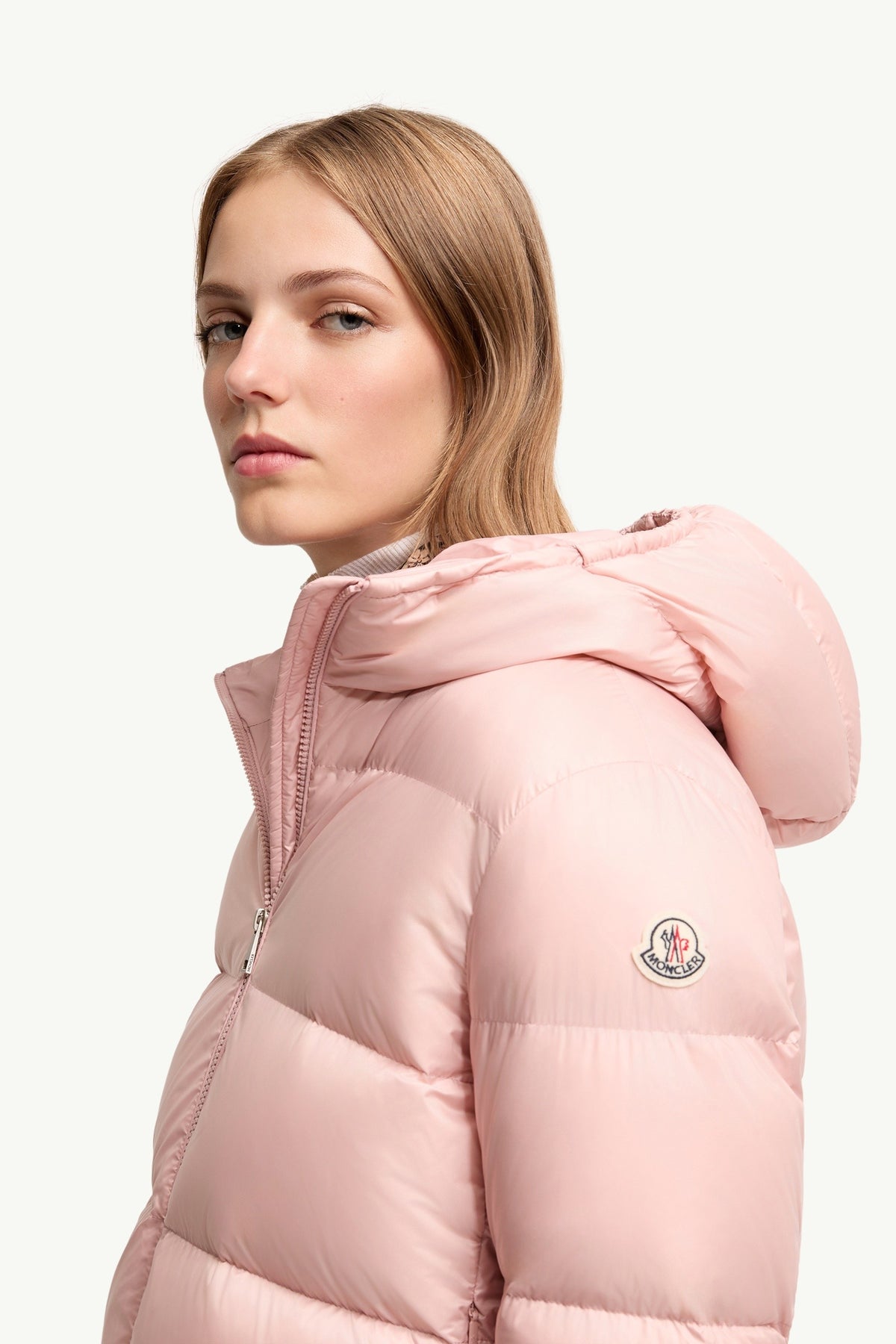 Moncler Feligule Rose · Doudoune courte à capuche
