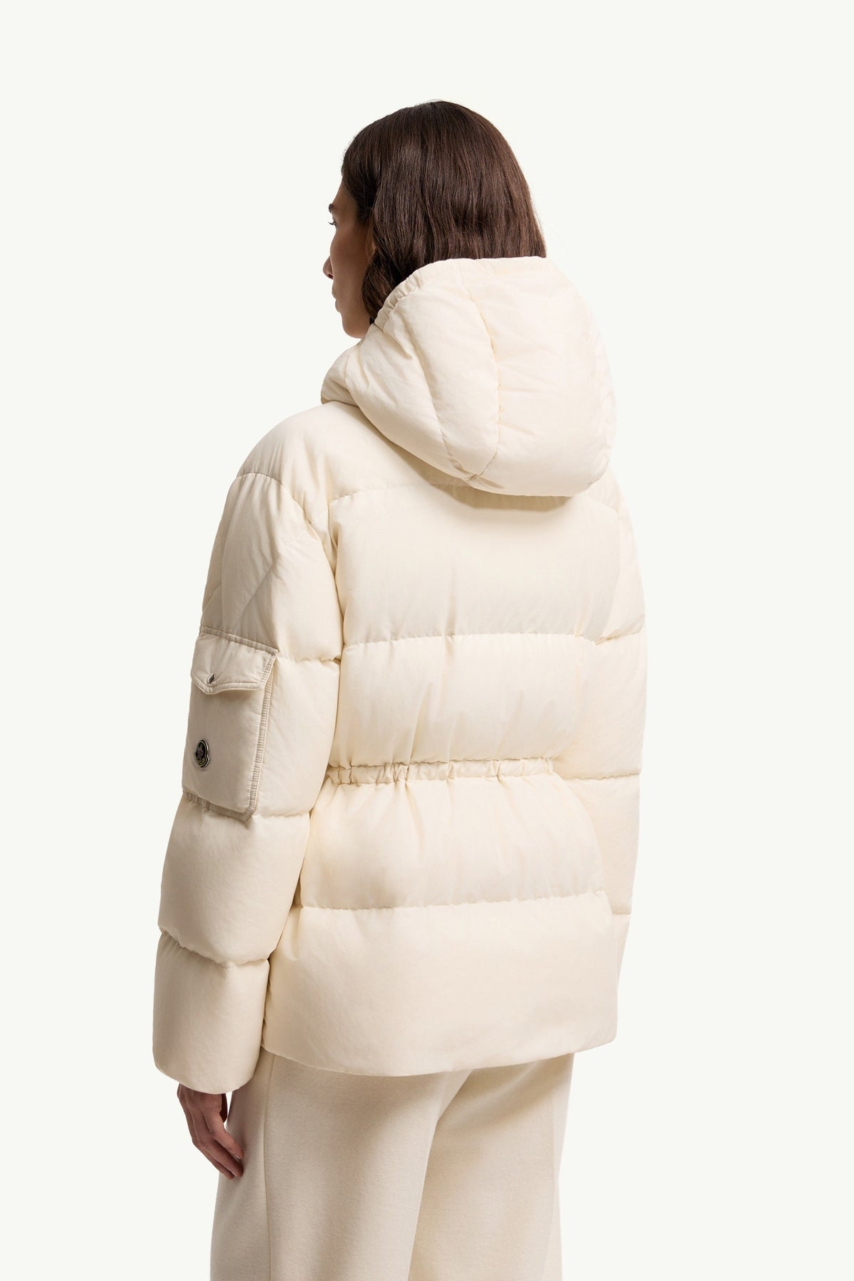 Moncler Himalaya Blanc Ivoire · Doudoune courte à capuche