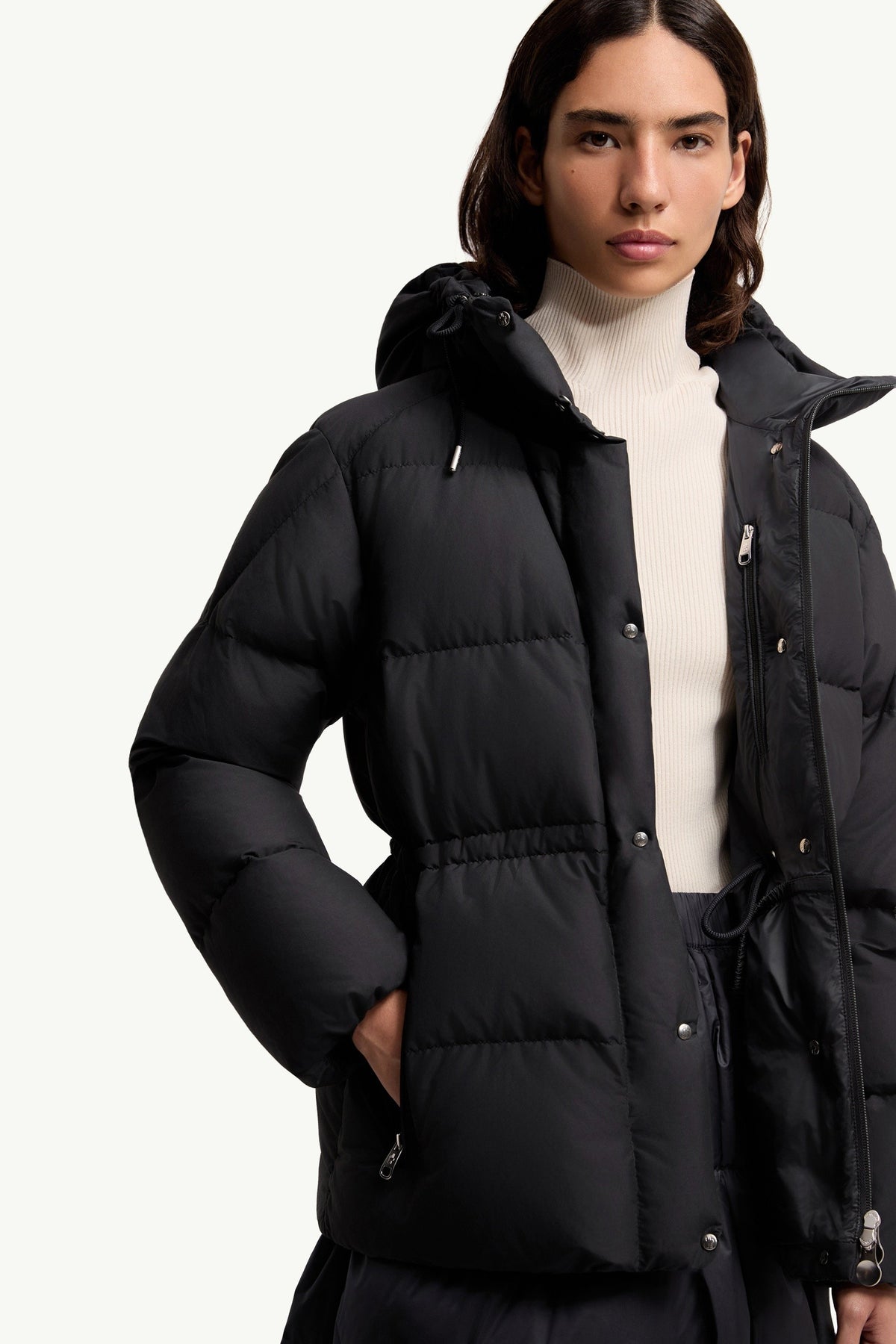 Moncler Himalaya Bleu Foncé · Doudoune courte à capuche