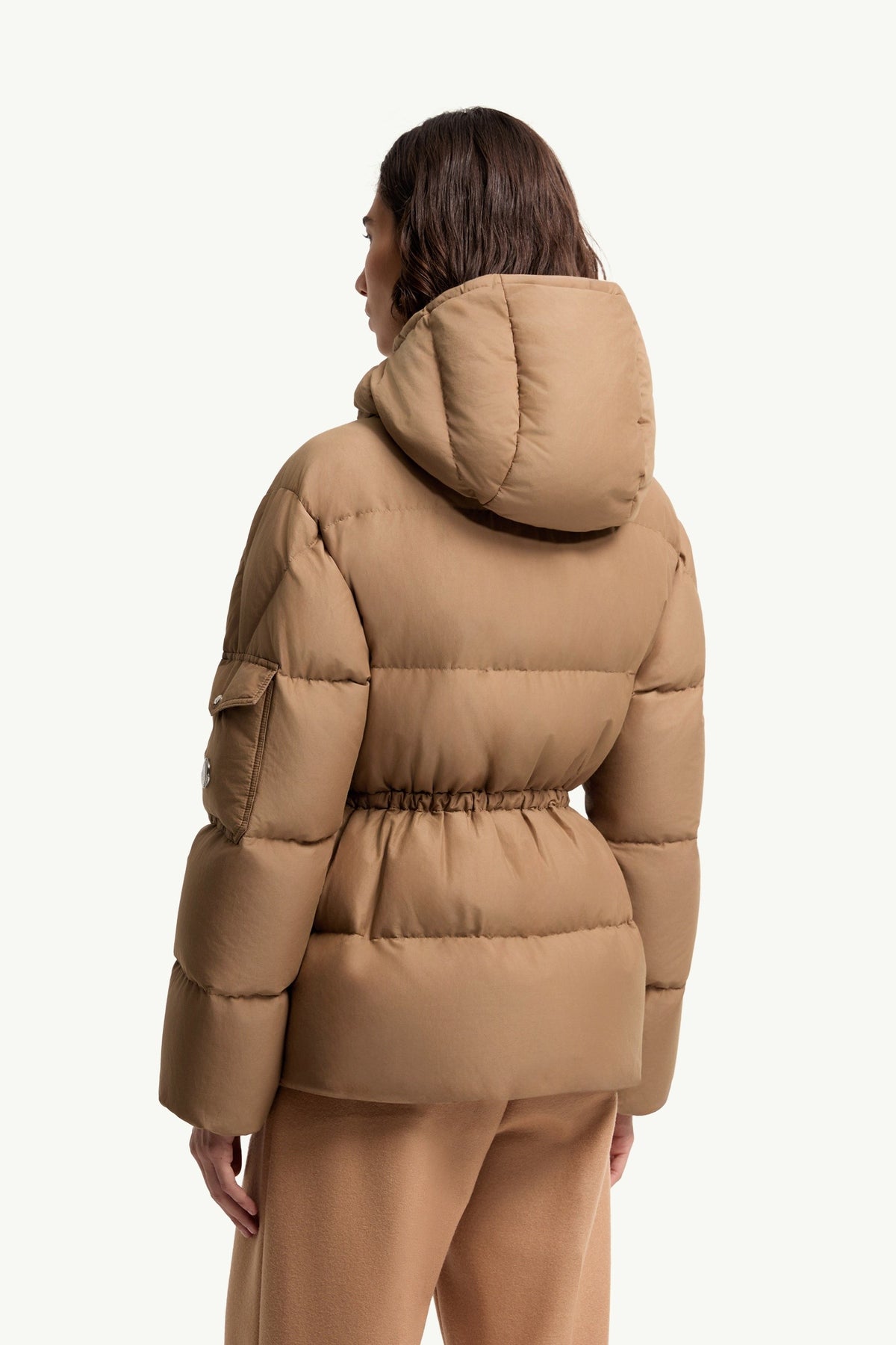 Moncler Himalaya Marron Clair · Doudoune courte à capuche