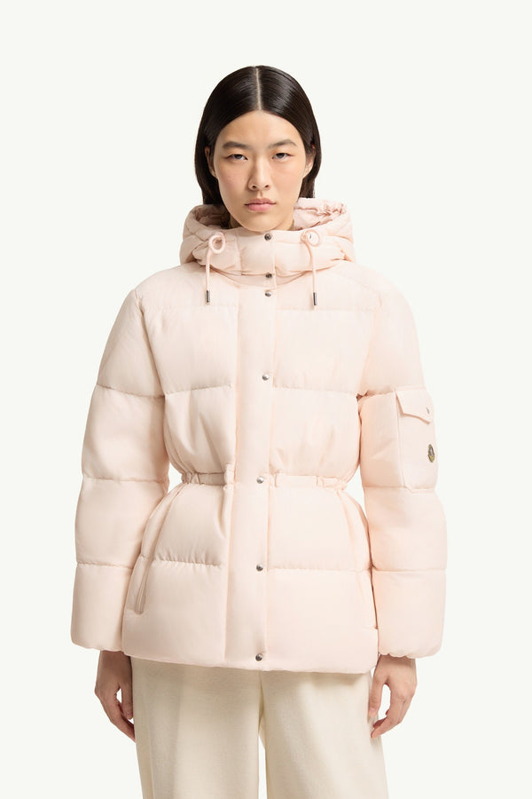 Moncler Himalaya Rose Clair · Doudoune courte à capuche
