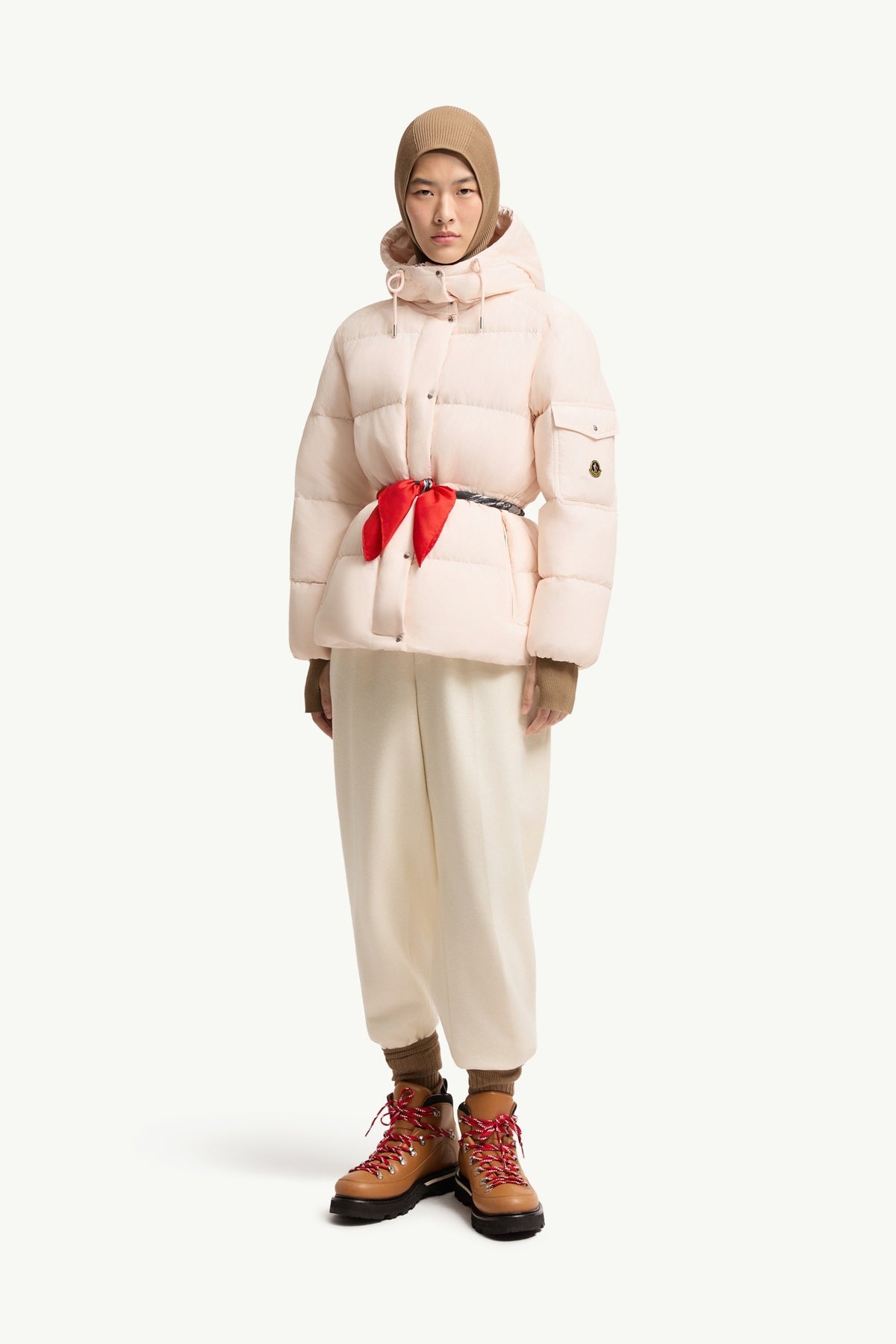 Moncler Himalaya Rose Clair · Doudoune courte à capuche