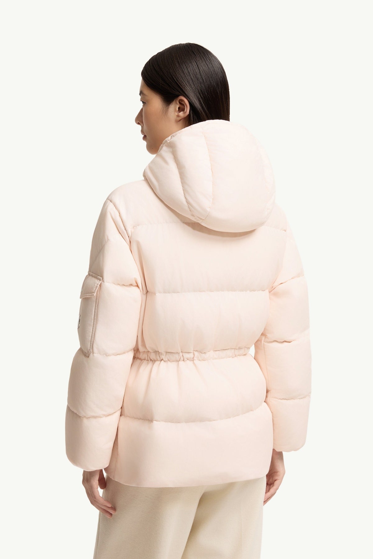 Moncler Himalaya Rose Clair · Doudoune courte à capuche