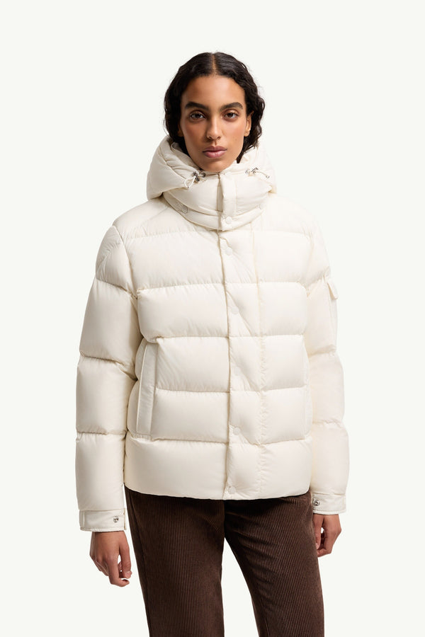 Moncler Maya 70 Blanc · Doudoune courte à capuche