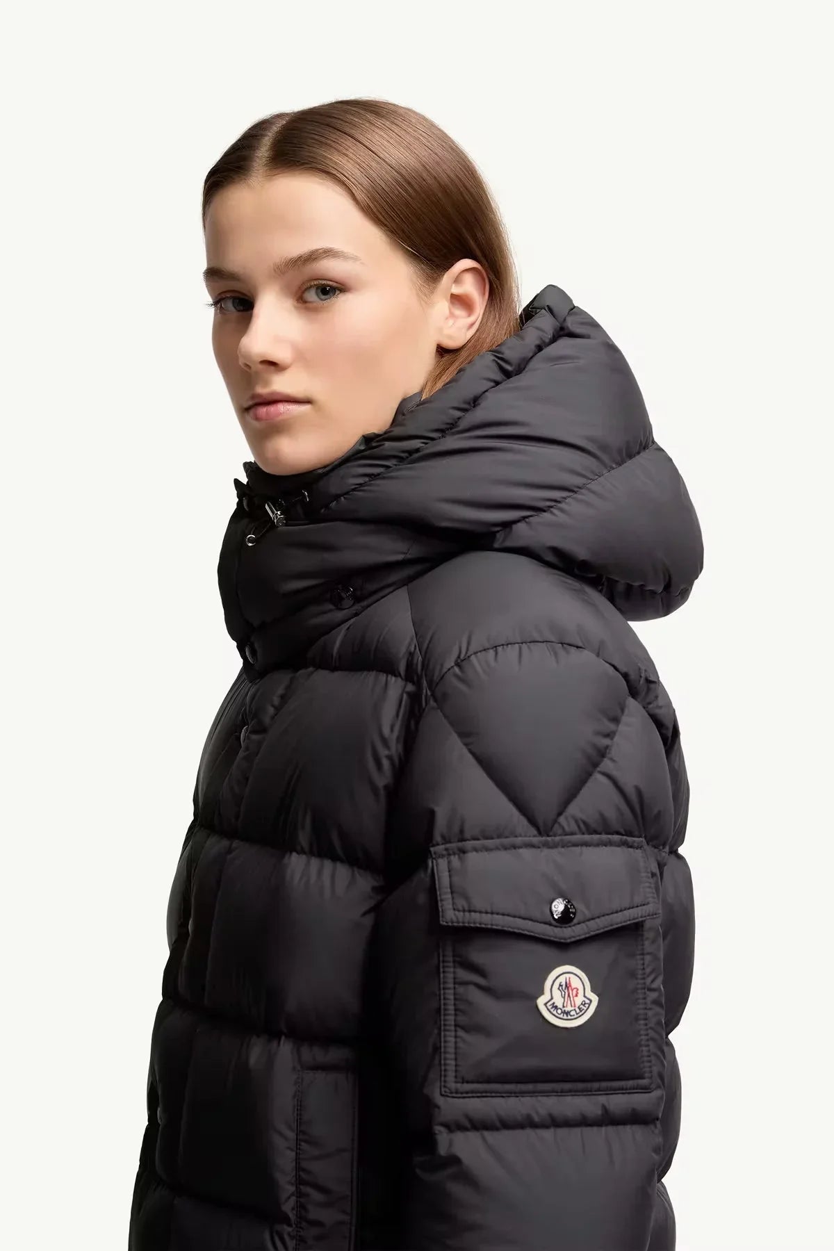 Moncler Maya 70 Noir · Doudoune courte à capuche