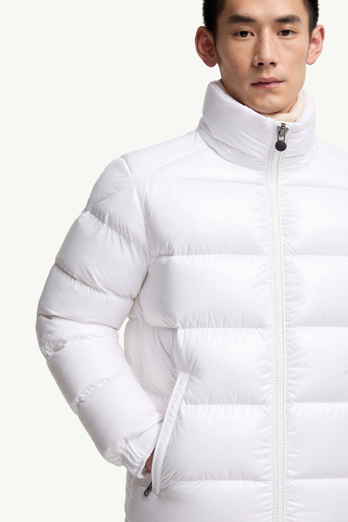 Moncler Maya Blanc · Doudoune à capuche