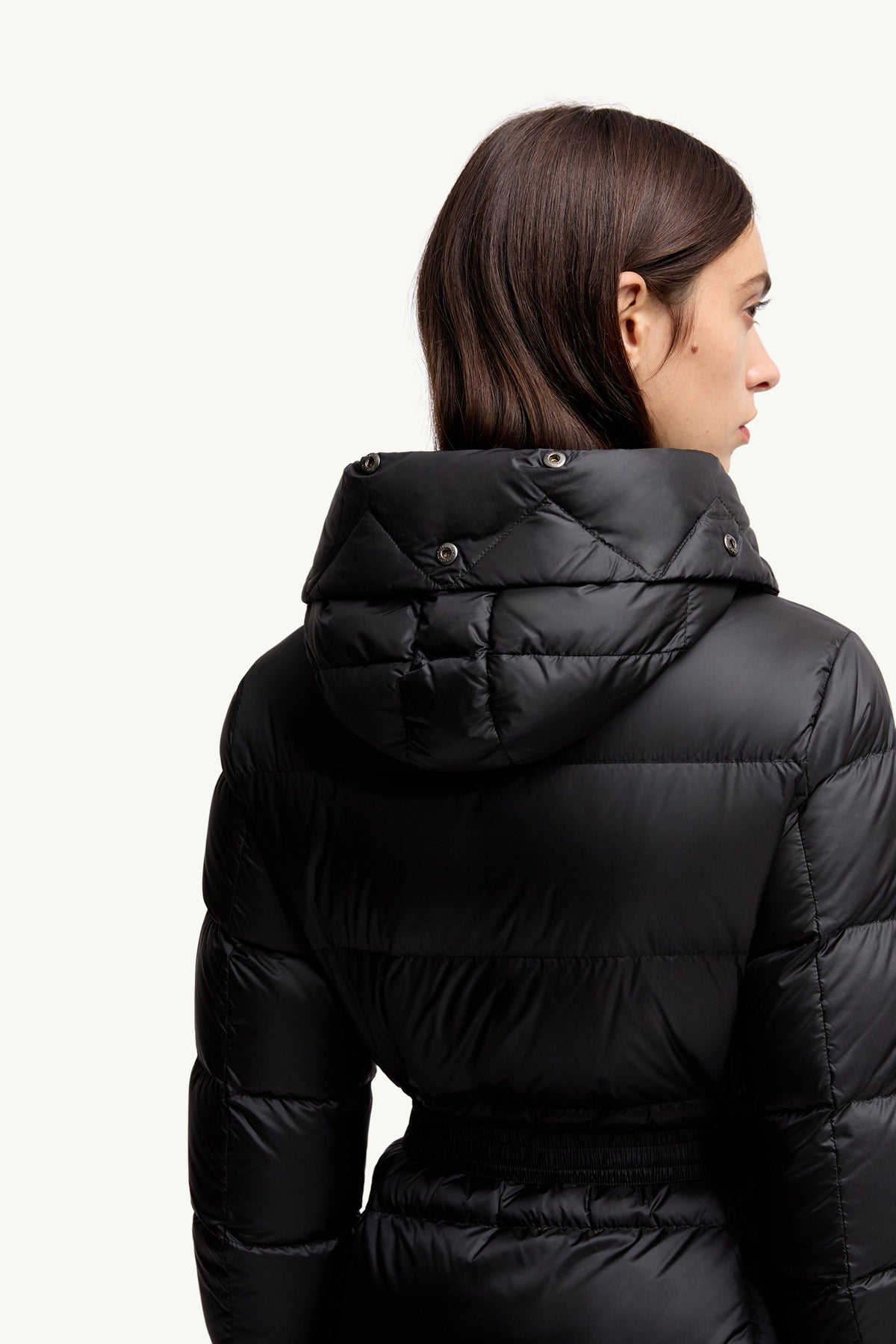 Moncler Boed Noir · Doudoune courte bordée de shearling