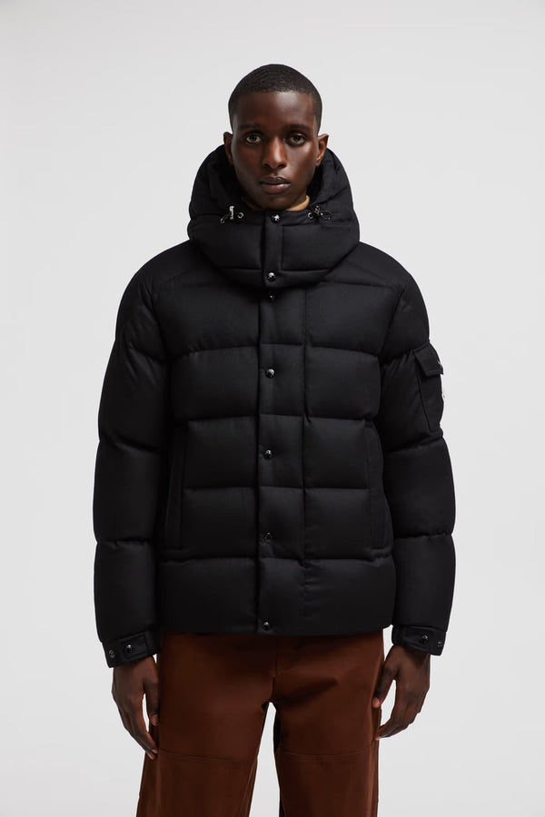 Moncler Vezere Noir · Doudoune courte en flanelle