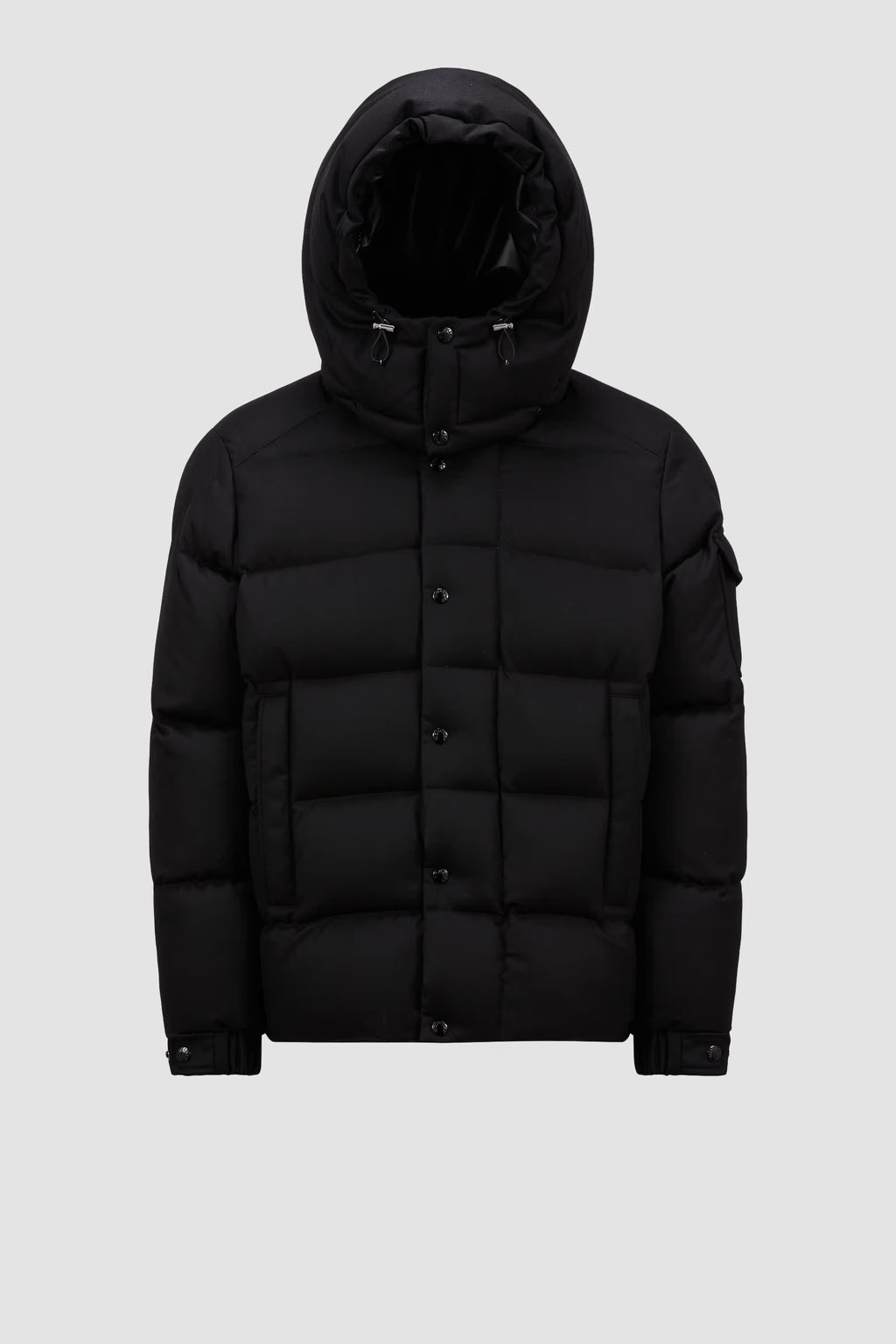 Moncler Vezere Noir · Doudoune courte en flanelle