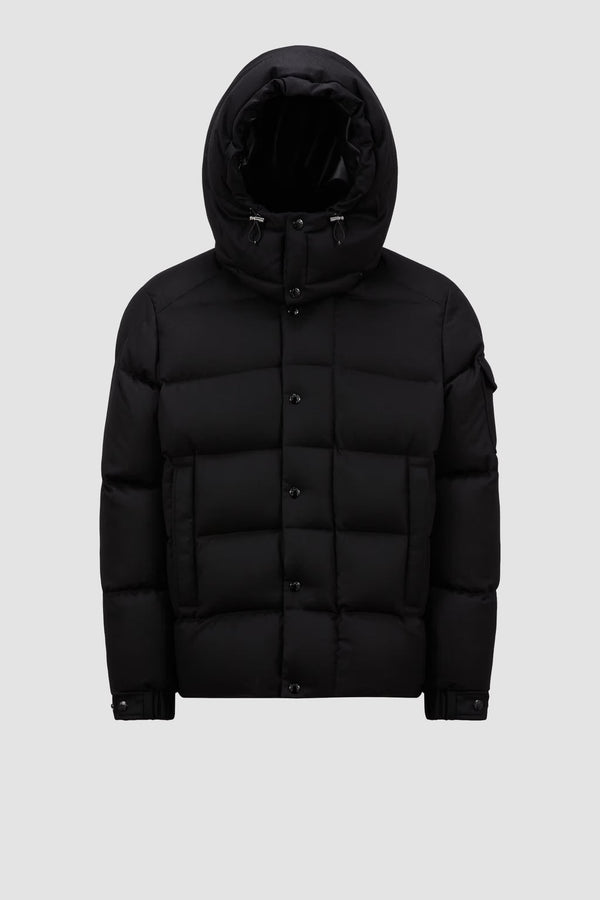 Moncler Vezere Noir · Doudoune courte en flanelle