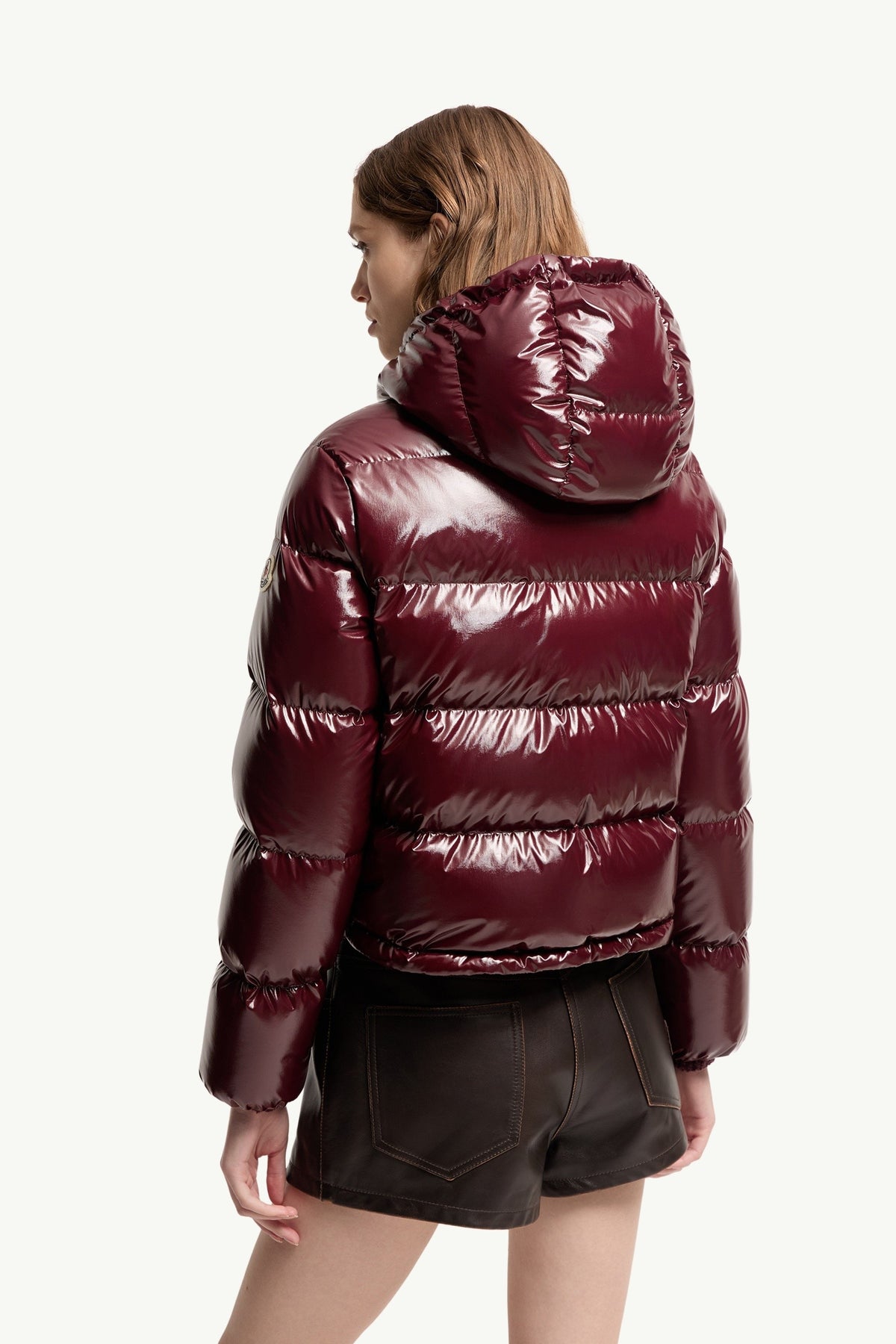 Moncler Niveole Bordeaux · Doudoune courte
