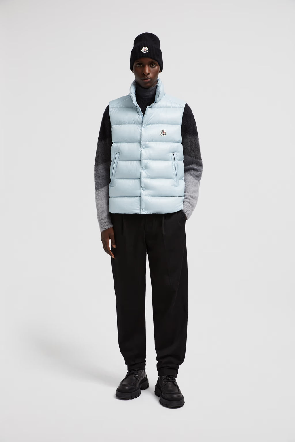 Moncler Tibb Bleu Pastel · Gilet sans manches
