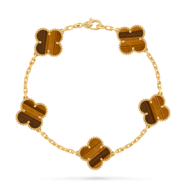 Van Cleef Vintage Alhambra 5 motifs Oeil de tigre