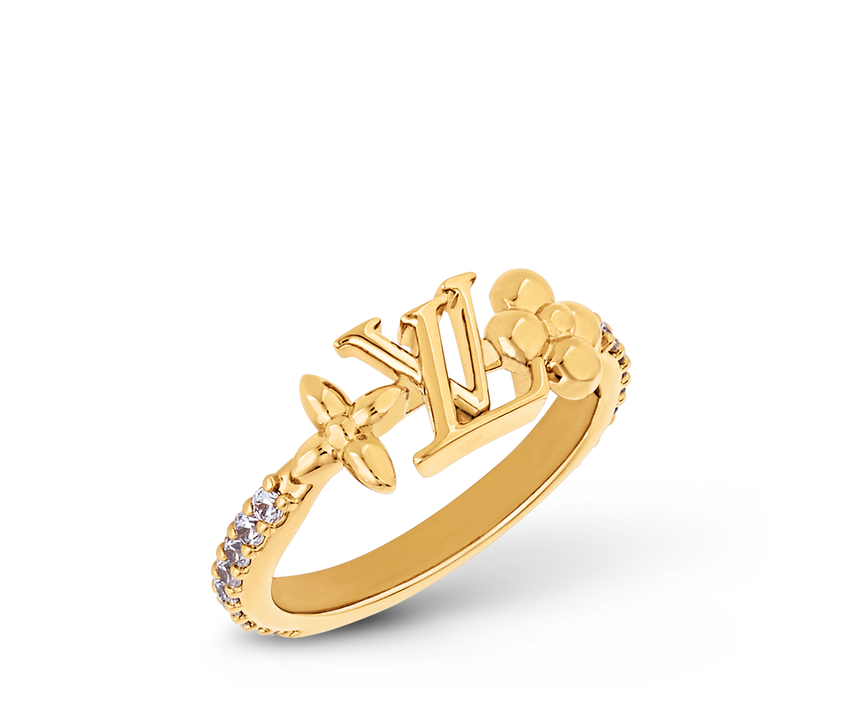 Louis Vuitton Bague LV Iconic Or Fleurs